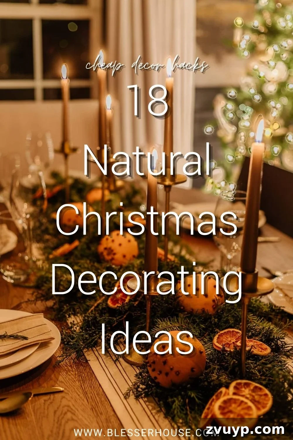 18 Charming Natural Christmas Decorations You Can Make 2 Embrace the beauty of inexpensive natural Christmas decor ideas using evergreen branches, fruits, and biodegradable materials.