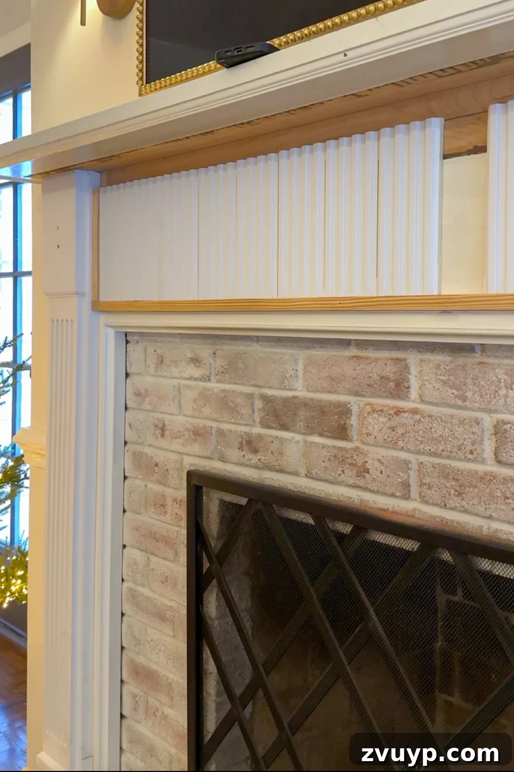 Achieve Timeless Elegance DIY Fireplace Molding Makeover 14 adding fluted molding to fireplace