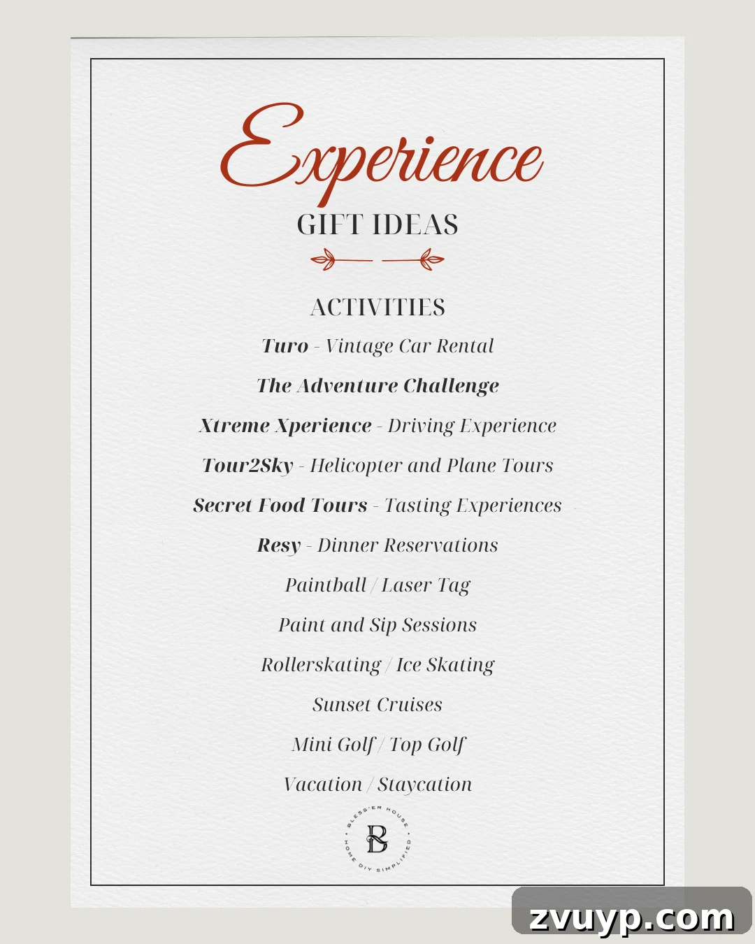 The Ultimate Collection of Unforgettable Experience Gifts for Everyone 13 activity gift ideas