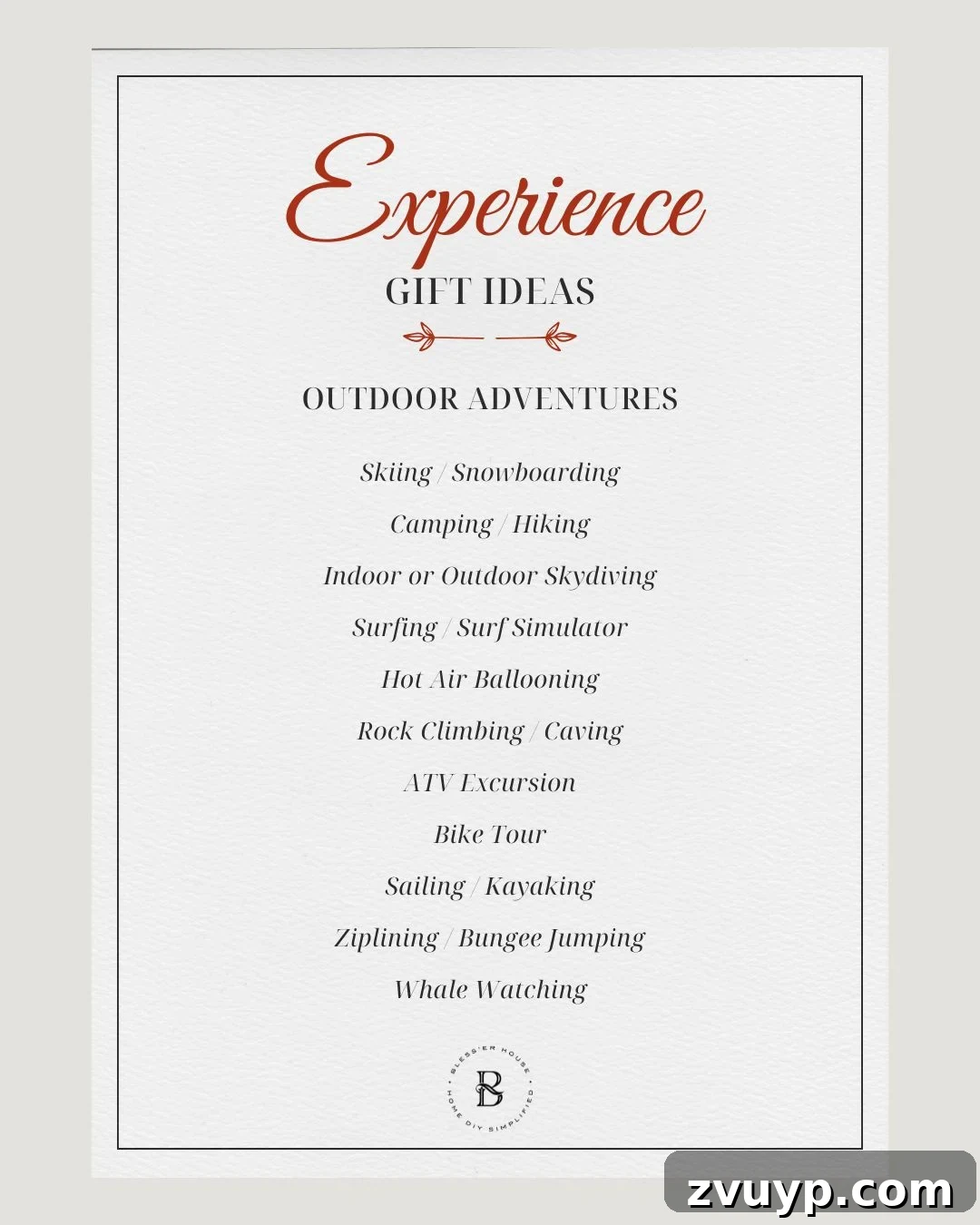 The Ultimate Collection of Unforgettable Experience Gifts for Everyone 15 experience gift ideas - outdoor adventures