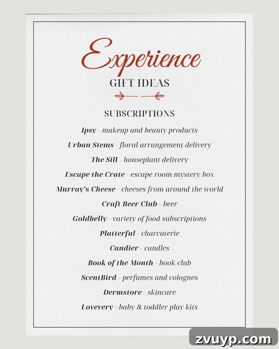 The Ultimate Collection of Unforgettable Experience Gifts for Everyone 4 experience gift ideas - subscriptions