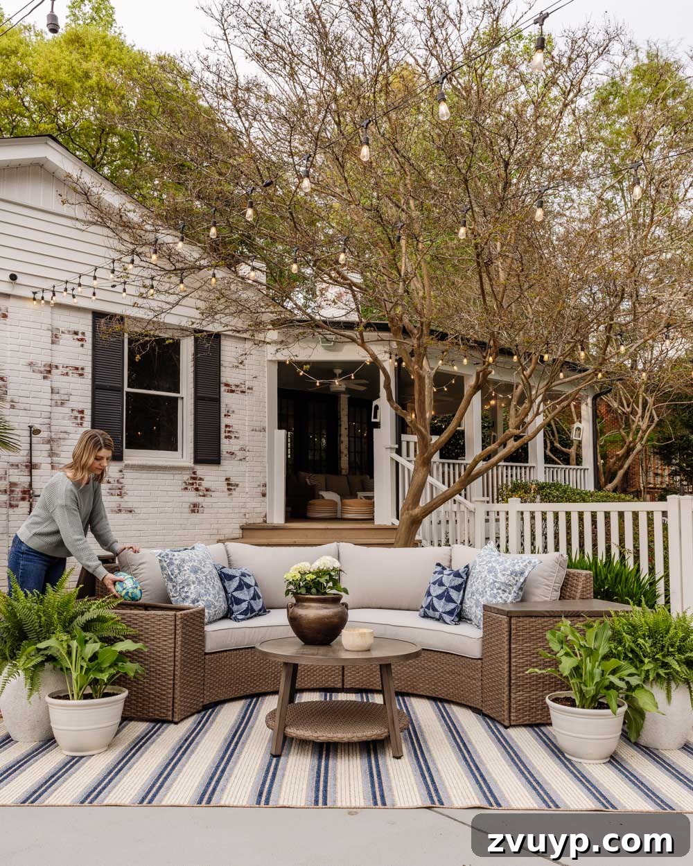 Affordable Outdoor Furniture Finds 9 curved outdoor furniture with storage