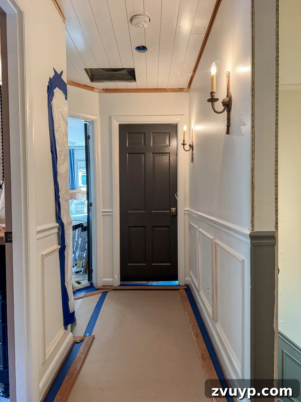Tongue and Groove Ceiling: Hidden Attic Door Design 11 how to hide attic door in ceiling with tongue and groove