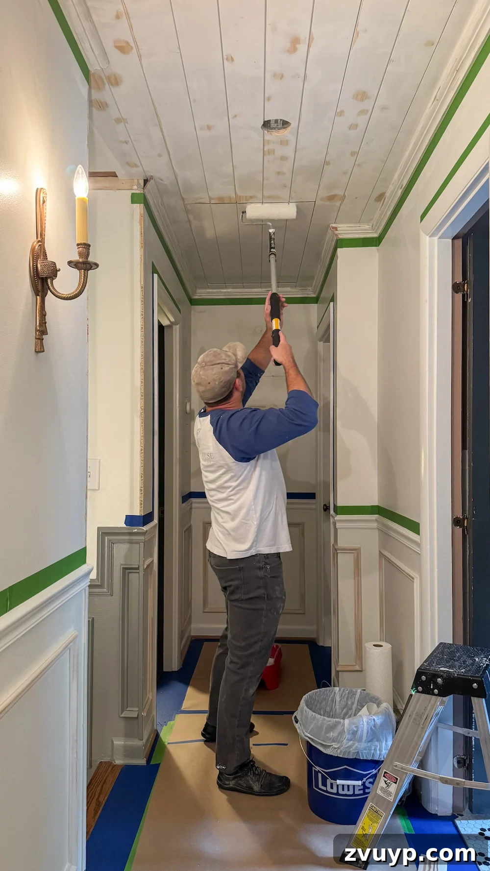 Tongue and Groove Ceiling: Hidden Attic Door Design 16 how to hide attic door in ceiling with tongue and groove