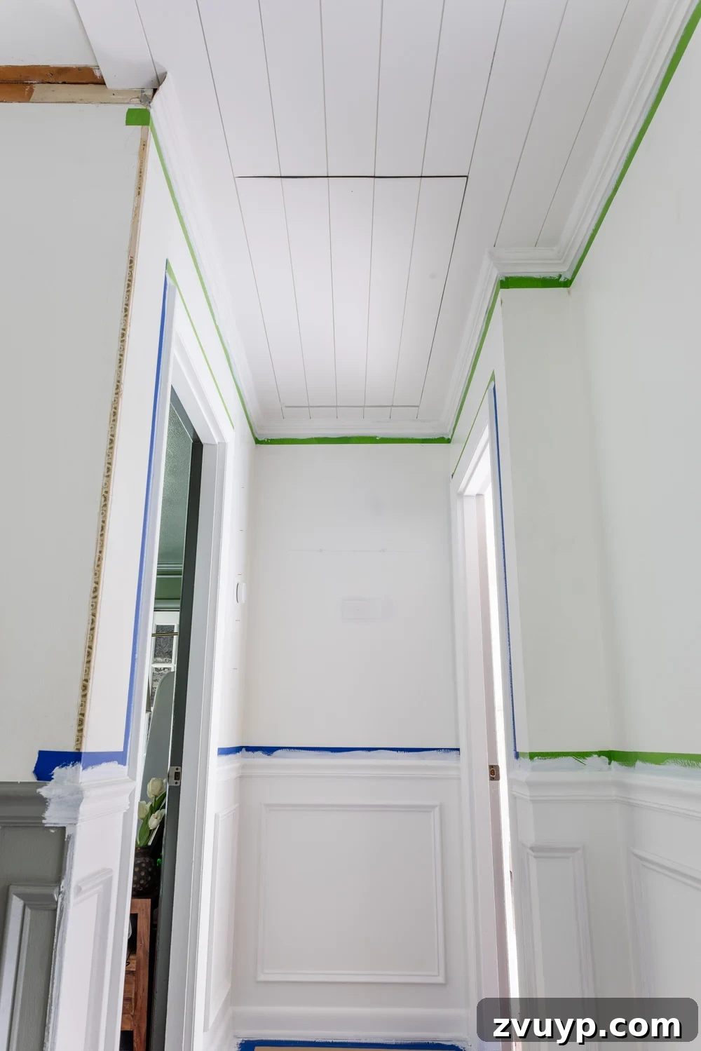 Tongue and Groove Ceiling: Hidden Attic Door Design 5 how to hide attic door in ceiling with tongue and groove