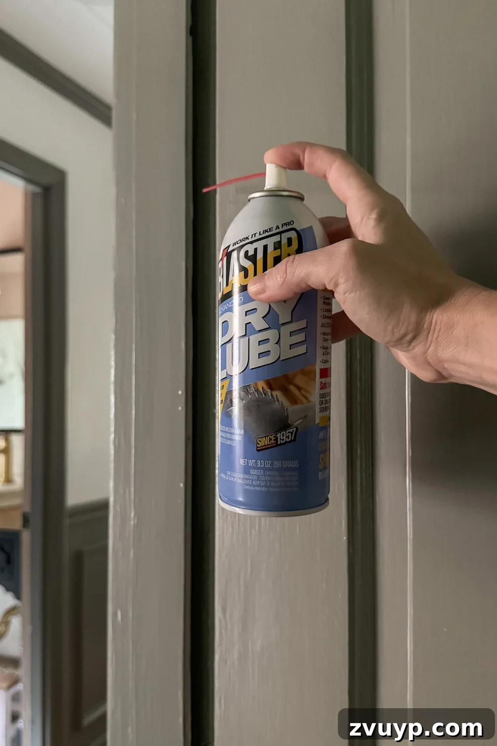 how to fix a sticking door from paint