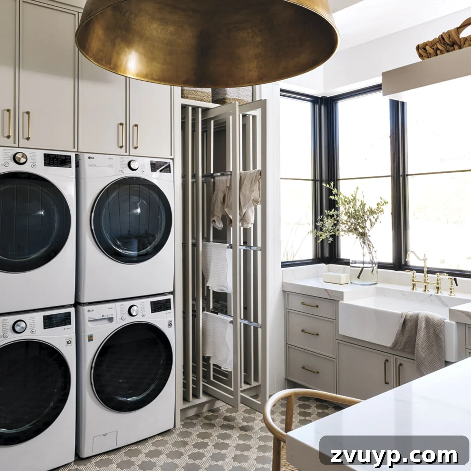 The Clever Laundry Room: Space-Saving Secrets Revealed 21 double washer dryer for large families