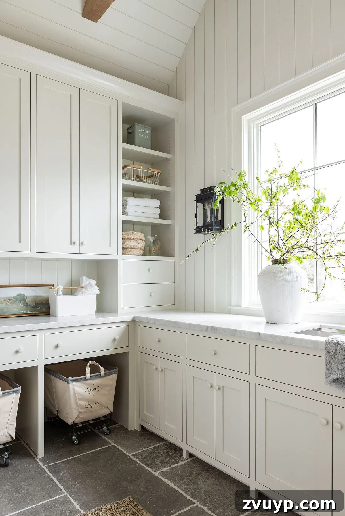The Clever Laundry Room: Space-Saving Secrets Revealed 23 laundry room window for natural light