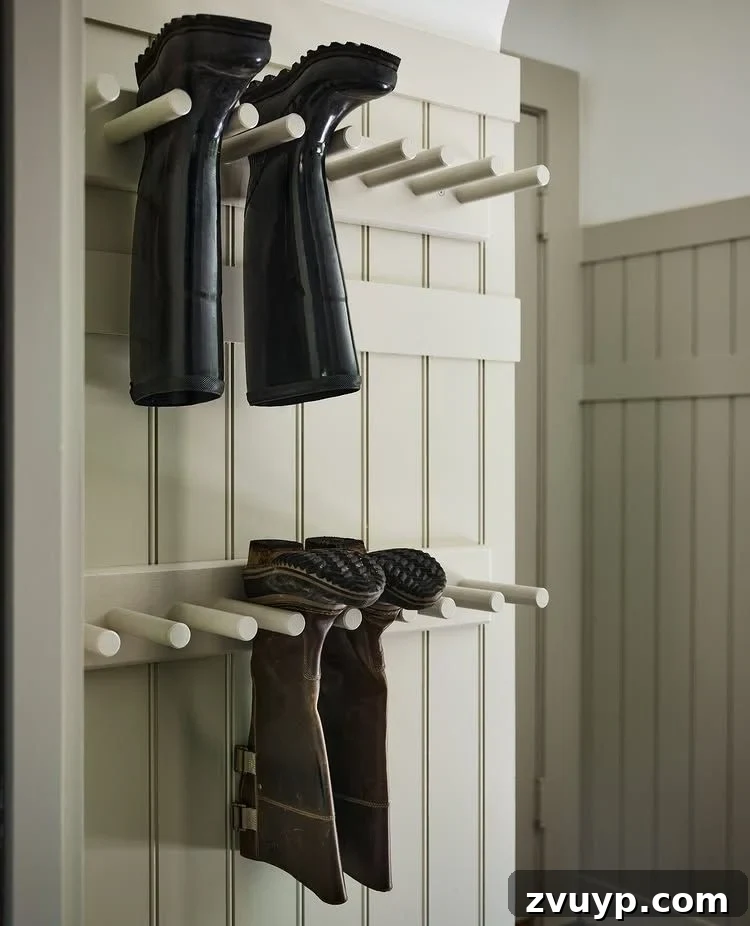 The Clever Laundry Room: Space-Saving Secrets Revealed 26 laundry room shoe storage