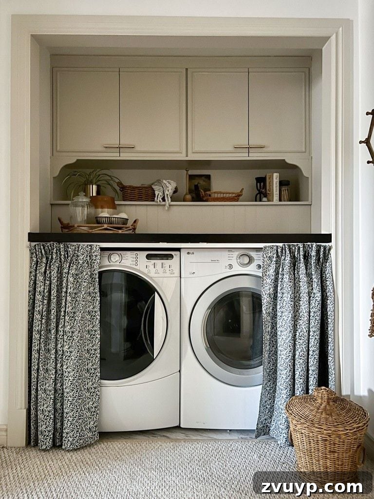 The Clever Laundry Room: Space-Saving Secrets Revealed 28 laundry room hideaway skirt