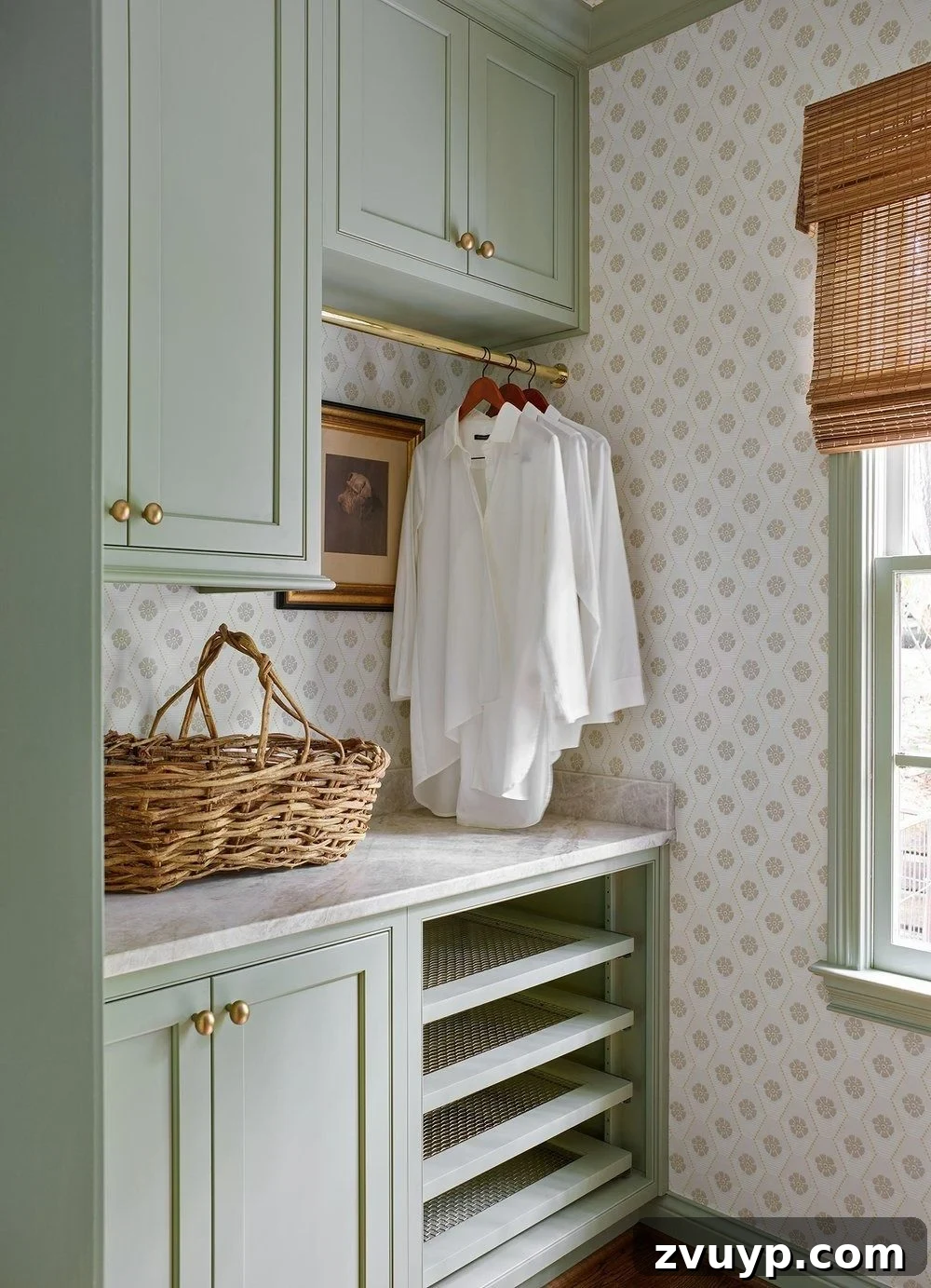 The Clever Laundry Room: Space-Saving Secrets Revealed 5 laundry room hanging rod for clothes