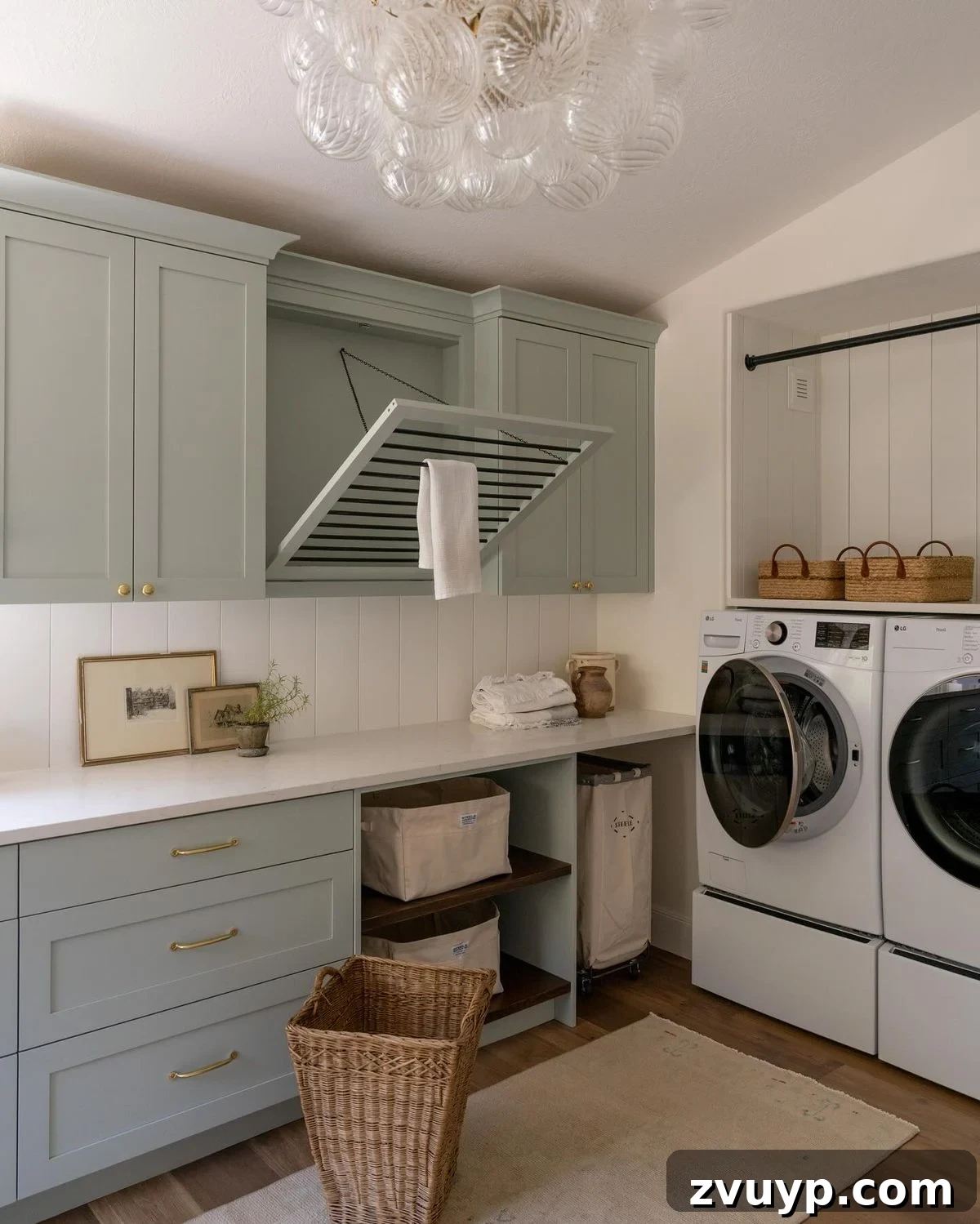 The Clever Laundry Room: Space-Saving Secrets Revealed 6 washer dryer pedestals with storage