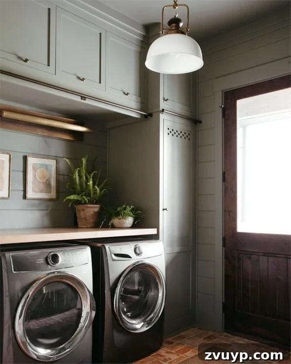 The Clever Laundry Room: Space-Saving Secrets Revealed 9 laundry room closed storage cabinets