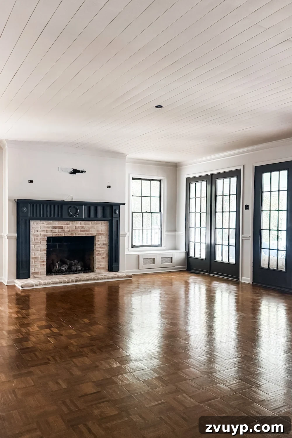 Transform Your Ceiling: Shiplap and Crown Molding Project 12 DIY shiplap ceiling complete with furniture and decor