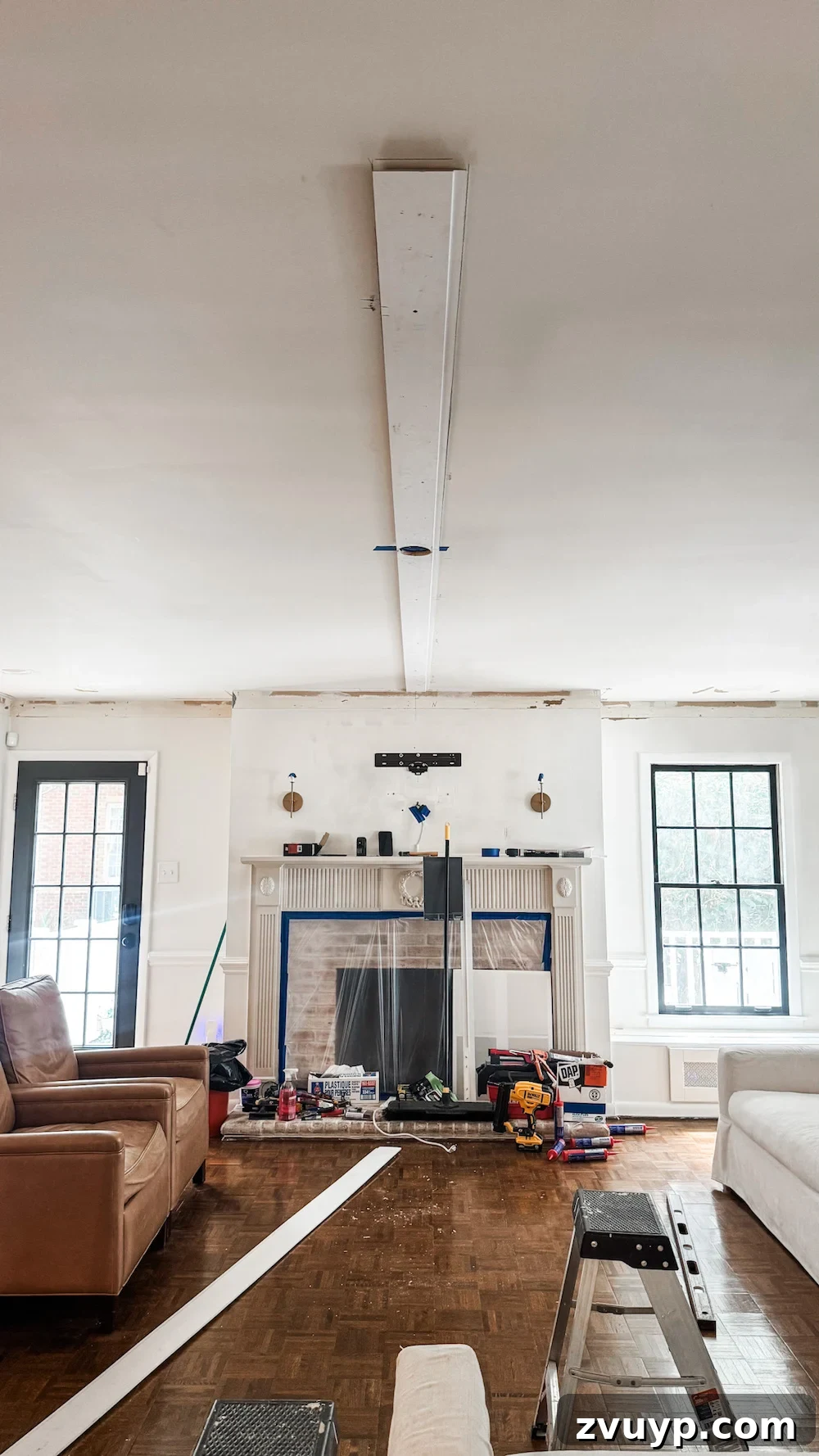 Transform Your Ceiling: Shiplap and Crown Molding Project 5 DIY shiplap ceiling installation process