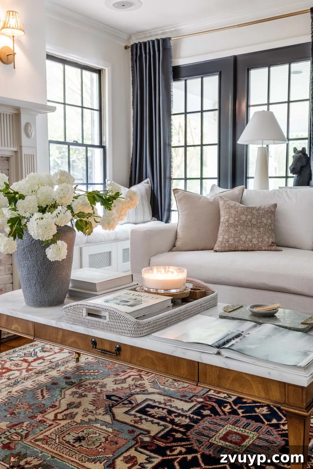 100+ Speedy Home Upgrades for Your Long Weekend Refresh 6 Timeless and elegantly decorated living room with classic furniture
