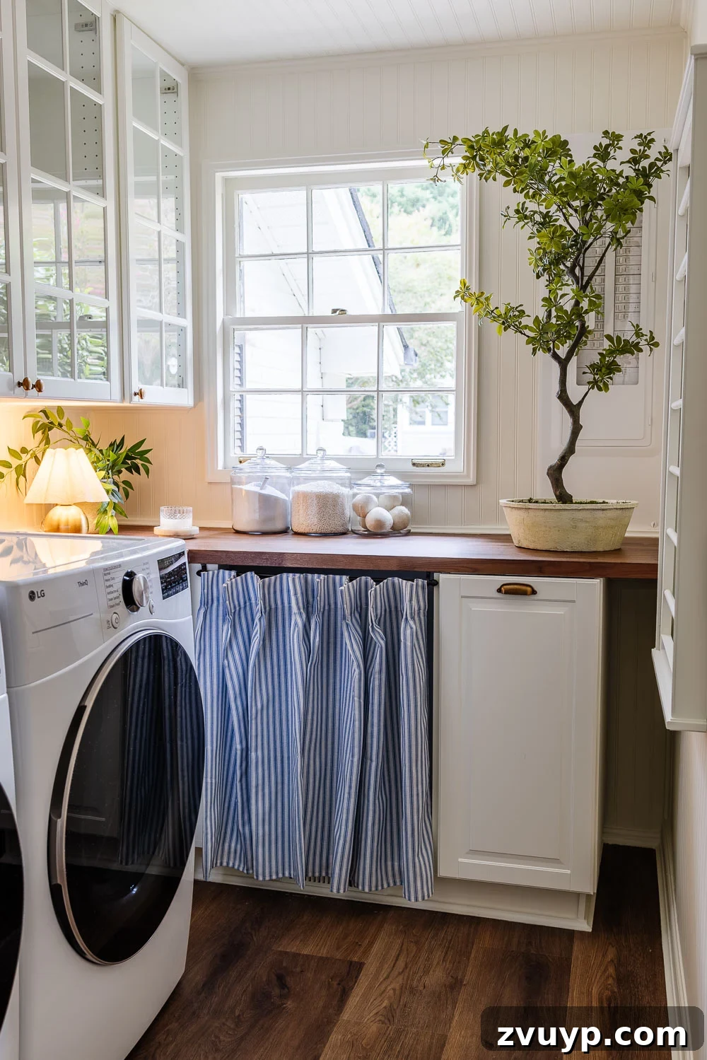 Narrow Laundry Room: Maximizing Every Inch 7 narrow laundry room layout with IKEA cabinets with vintage Nancy Meyers style