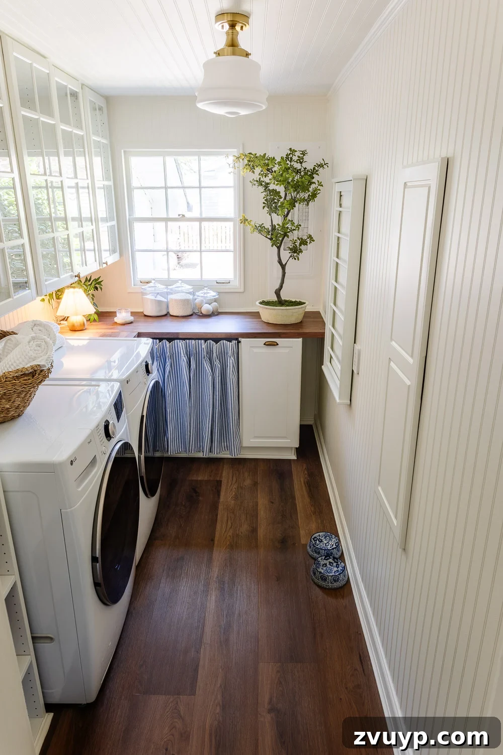 Narrow Laundry Room: Maximizing Every Inch 8 narrow laundry room layout with IKEA cabinets with vintage Nancy Meyers style