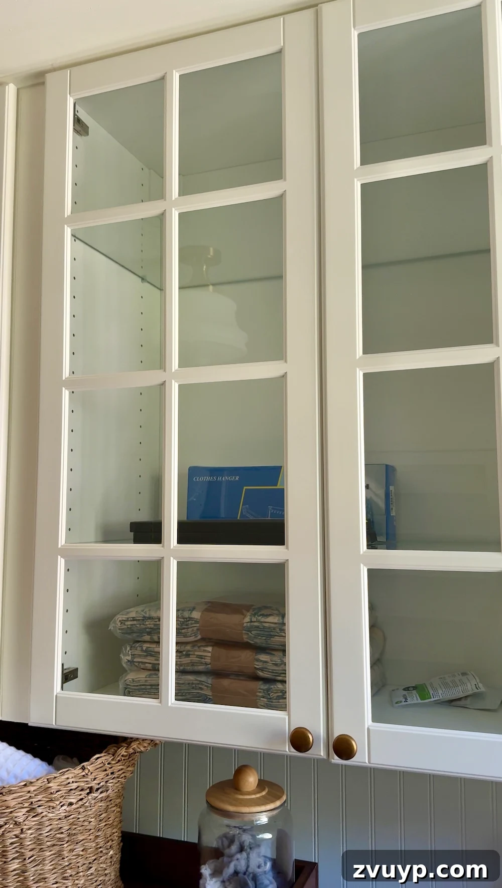 Chic No-Sew Fabric Doors: Clutter Control 4 No Sew DIY Fabric Cabinet Doors That Hide Clutter in Style
