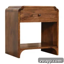 Clever Nightstands: Elevating Tiny Bedrooms with Smart Designs 10 Slim metal bedside table with an open shelf design