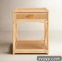 Clever Nightstands: Elevating Tiny Bedrooms with Smart Designs 21 Slim bedside table with a mirrored finish for a glamorous touch