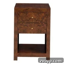 Clever Nightstands: Elevating Tiny Bedrooms with Smart Designs 5 Minimalist slim bedside table with a sleek design