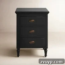 Clever Nightstands: Elevating Tiny Bedrooms with Smart Designs 9 White slim nightstand with a clean, contemporary look