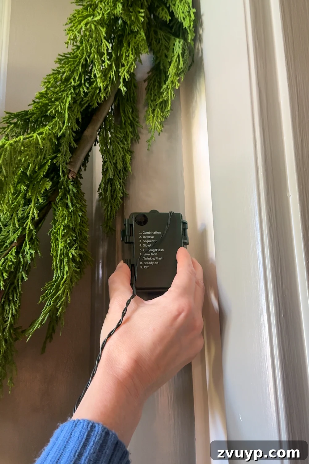 Hang Garland Over Any Doorway Damage-Free and Custom 10 how to hang doorway garland inside with no damage for Christmas
