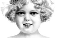 Six Charming Vintage Children’s Sketches