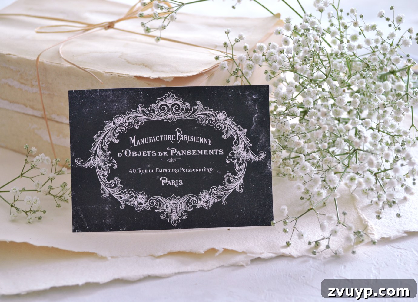 Chic French Printable Chalkboard Labels Free 22 Distressed chalk label adding vintage appeal to an arrangement