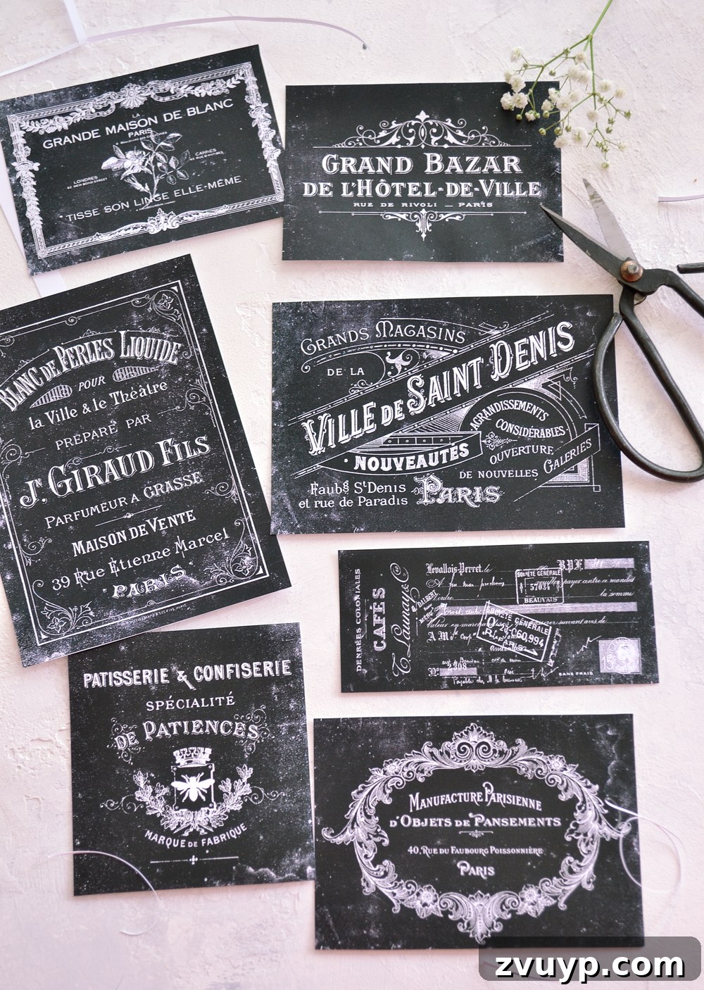 Chic French Printable Chalkboard Labels Free 10 Perfectly cut out French Chalkboard Labels ready for use