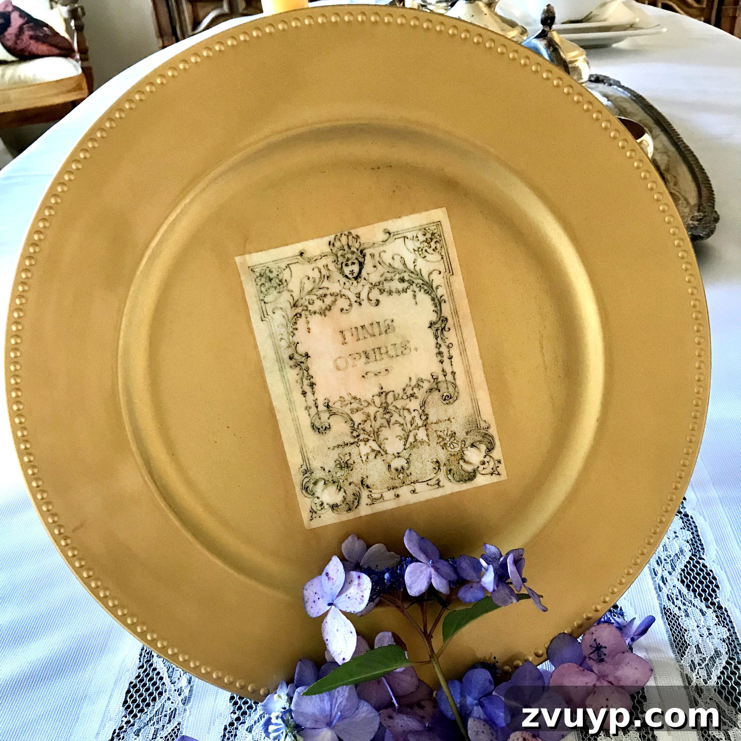 The Ultimate Guide to Decoupage Glue 15 Finished decoupage charger plate