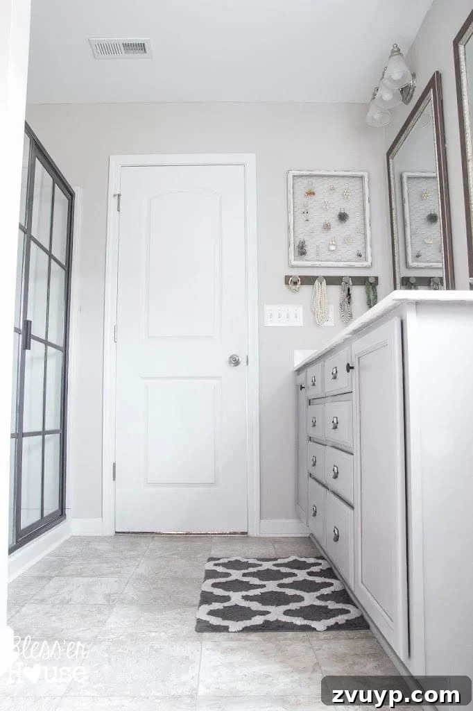 Budget Bathroom Makeover: New Rustic Mirrors Replace Builder Grade