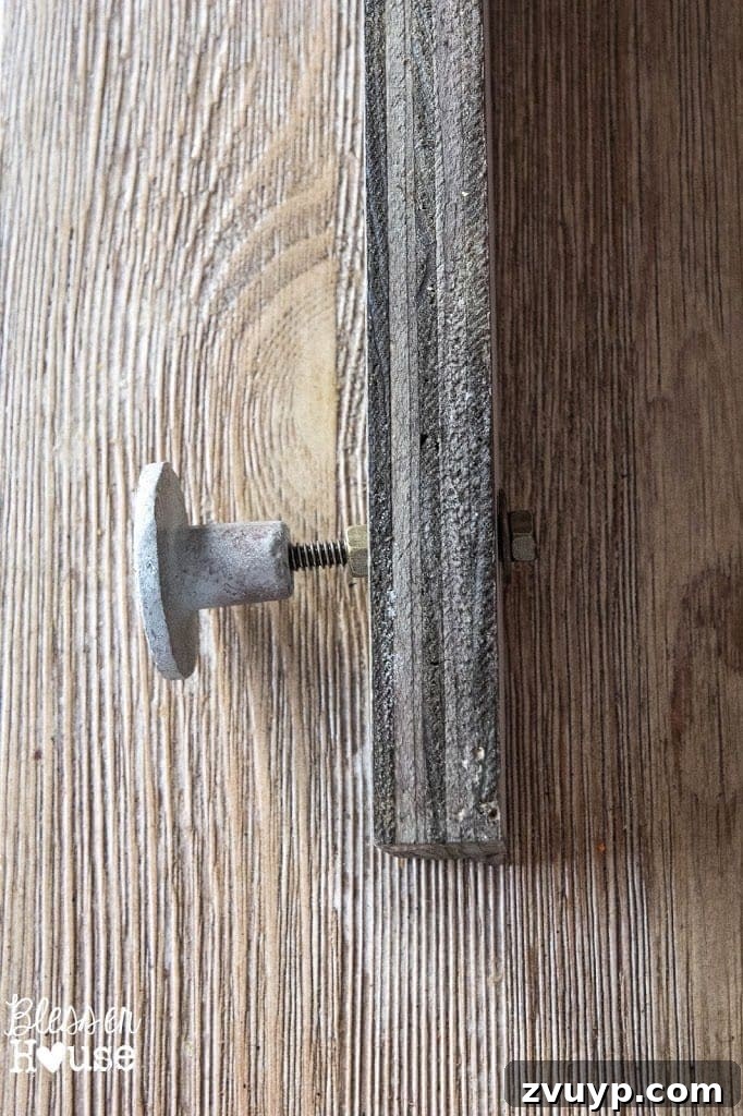 DIY Rustic Industrial Jewelry Wall Organizer