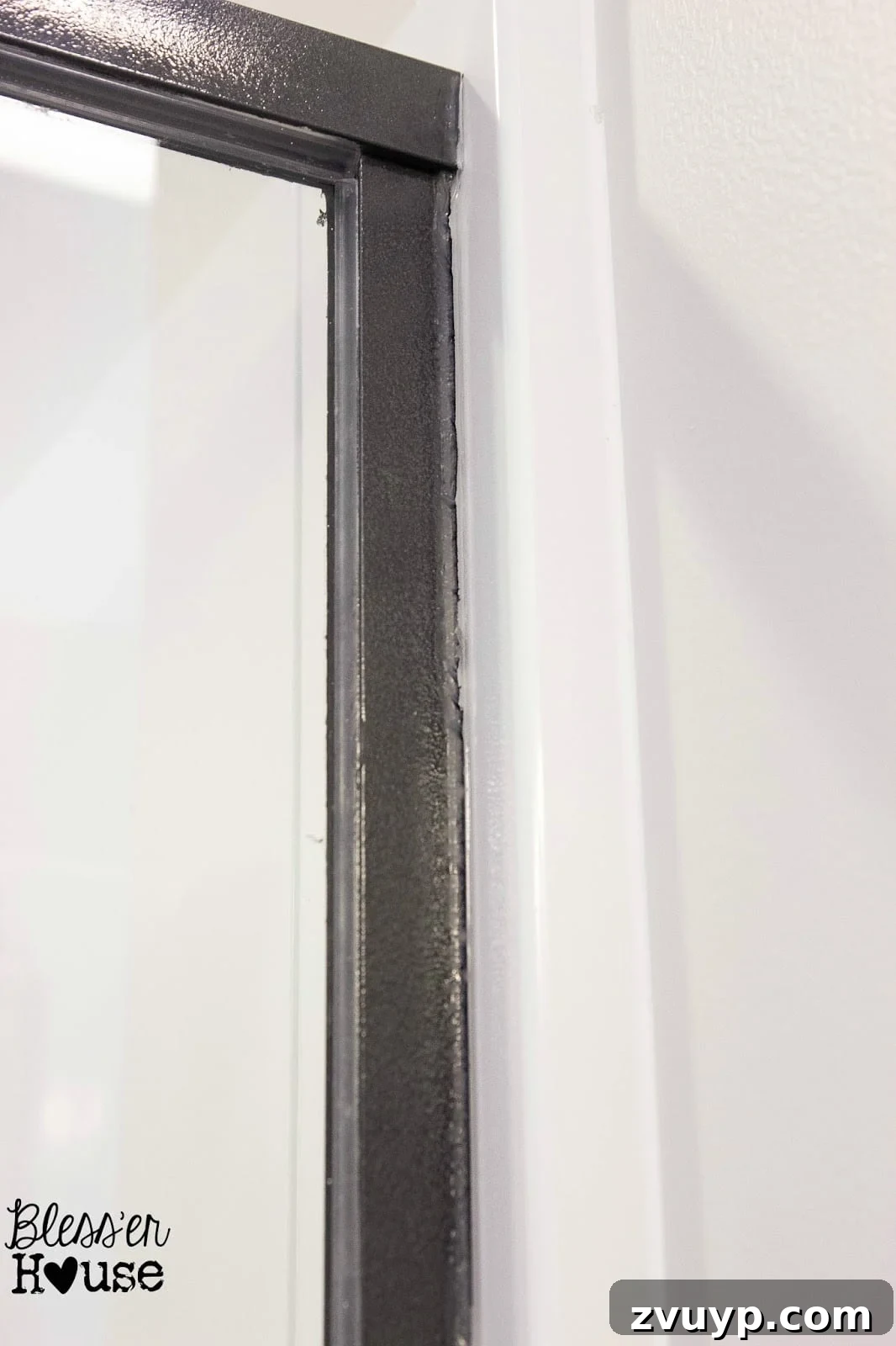 How NOT to Paint a Shower Door (And How to Fix Spray Paint Mistakes) | Bless'er House