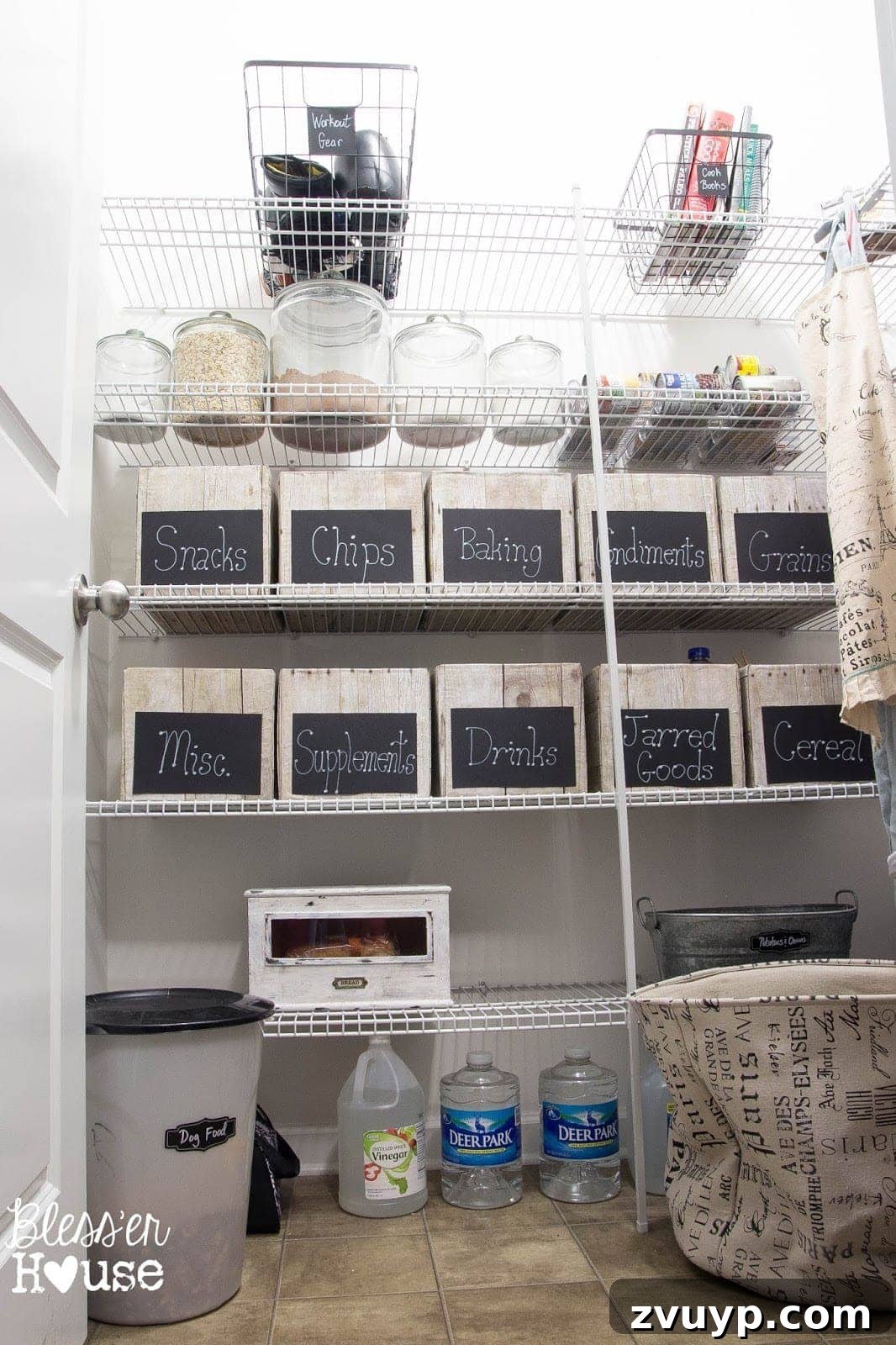 Another section of the tidy pantry