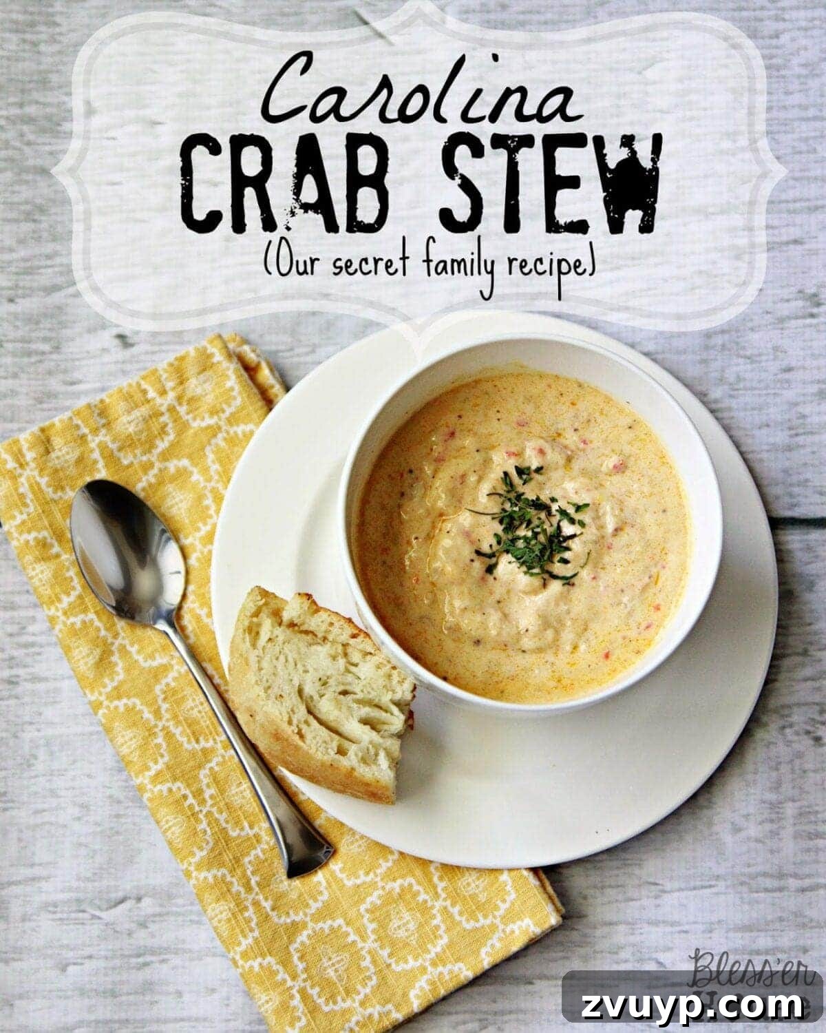 Bless'er House | Carolina Crab Stew - Rich, comforting seafood stew perfect for autumn gatherings.