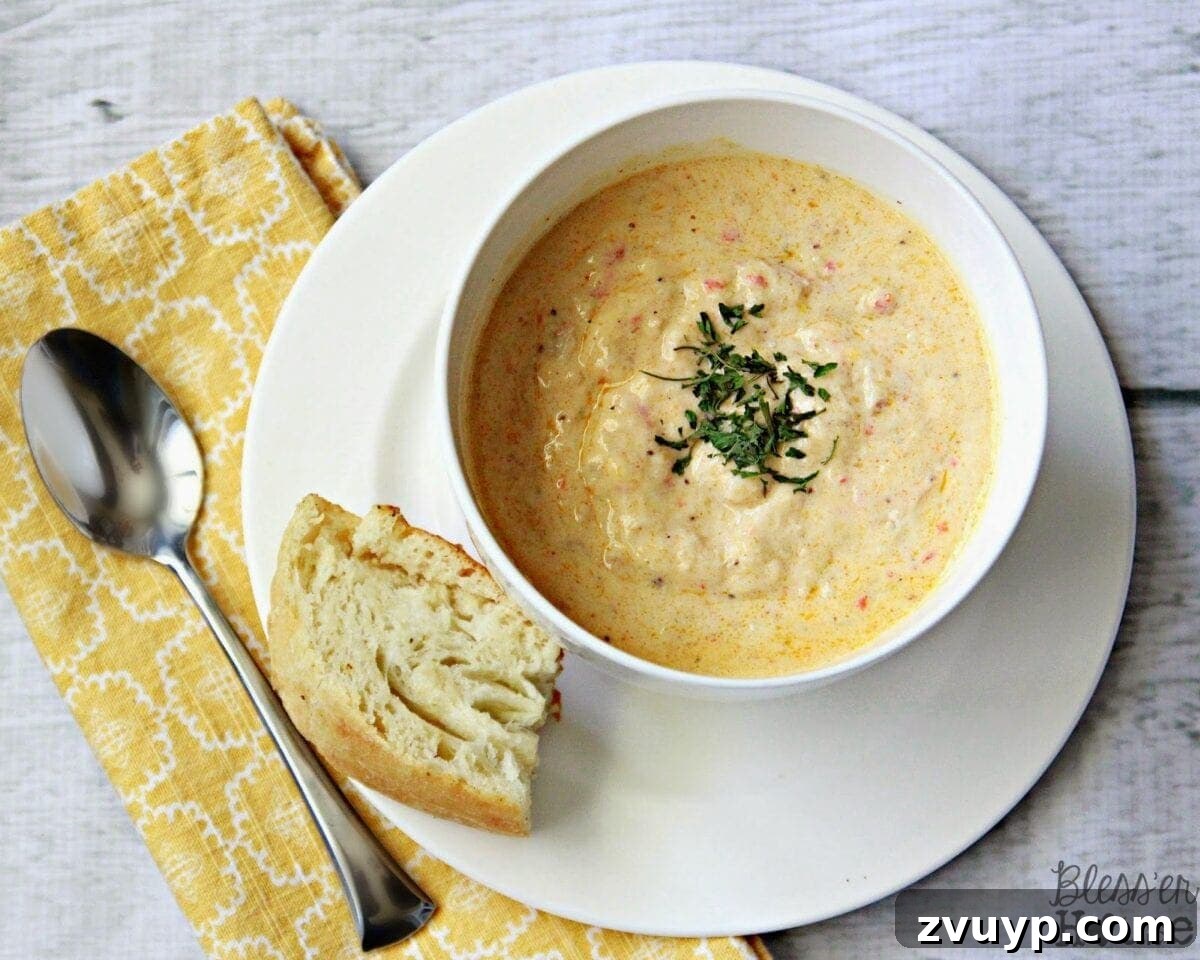 Bless'er House | Serving Carolina Crab Stew with crusty bread.