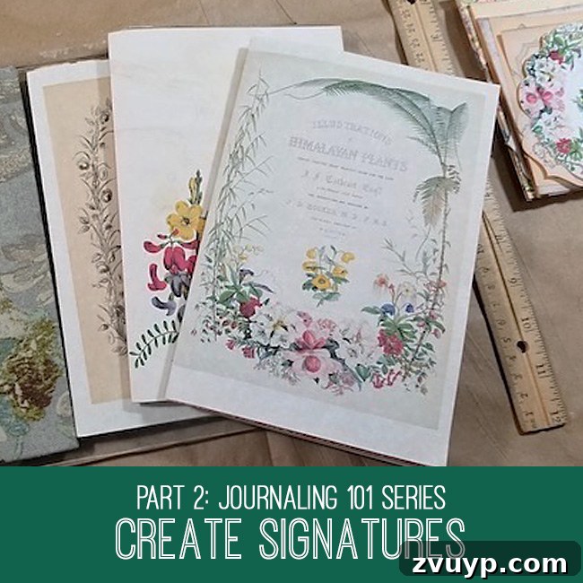 Graphics Fairy Premium Members Peacock Hues Ephemera Collection 6 Journaling 101 Series: Create Signatures with Lynne from Mockingbird and Main - Craft Video Tutorial