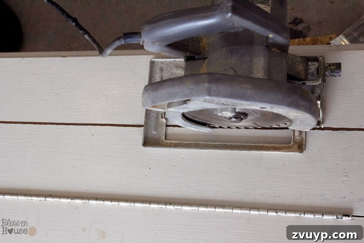 Faux Reclaimed Wood Table Top How-To