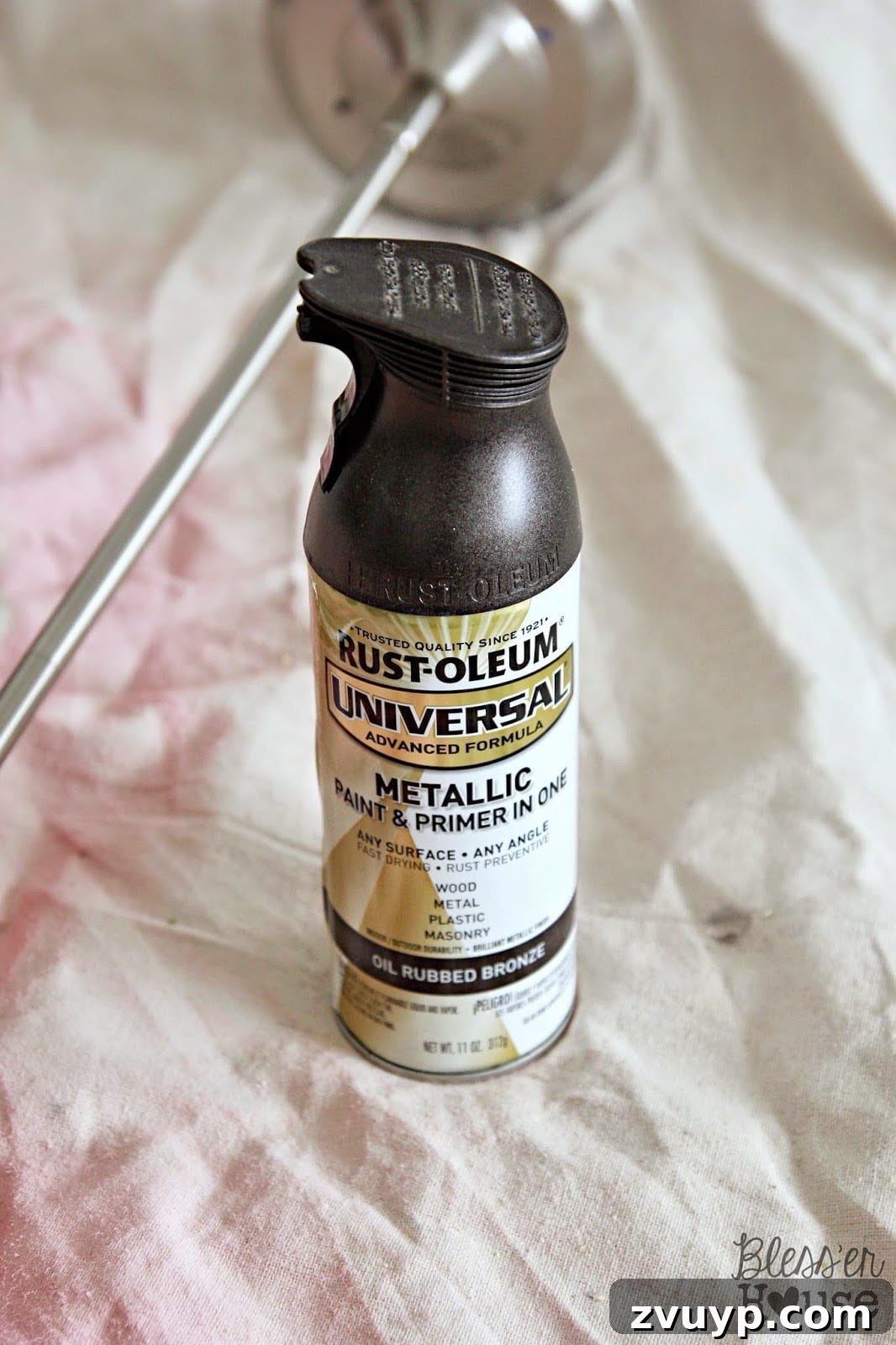 Painting the Pendant Light Fixture