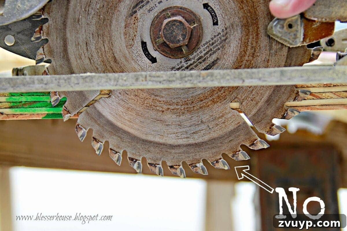Circular saw making a clean cut on plywood