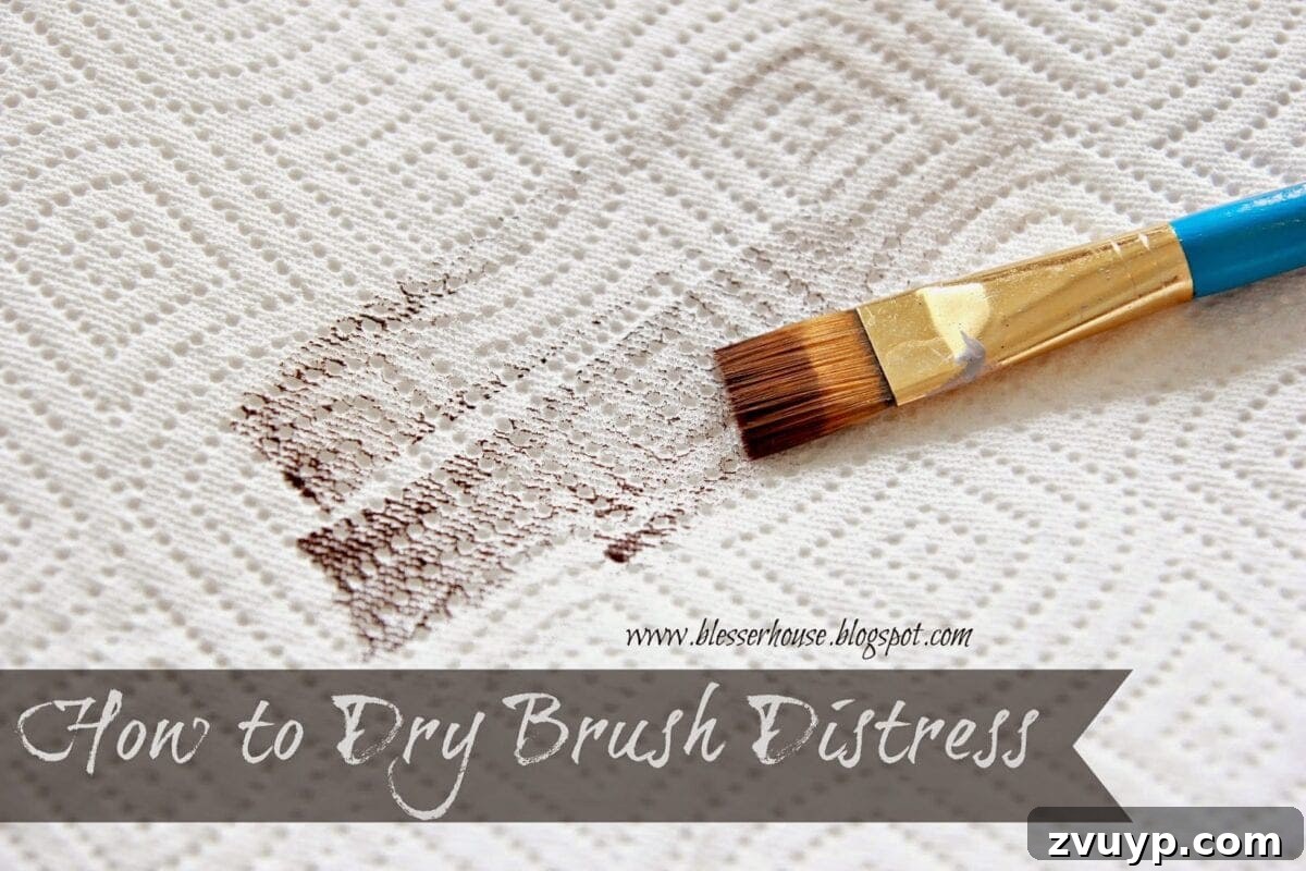 The Simple Trick to Distressing 4 Thrifted Frames 9 distressed frames dry brushing