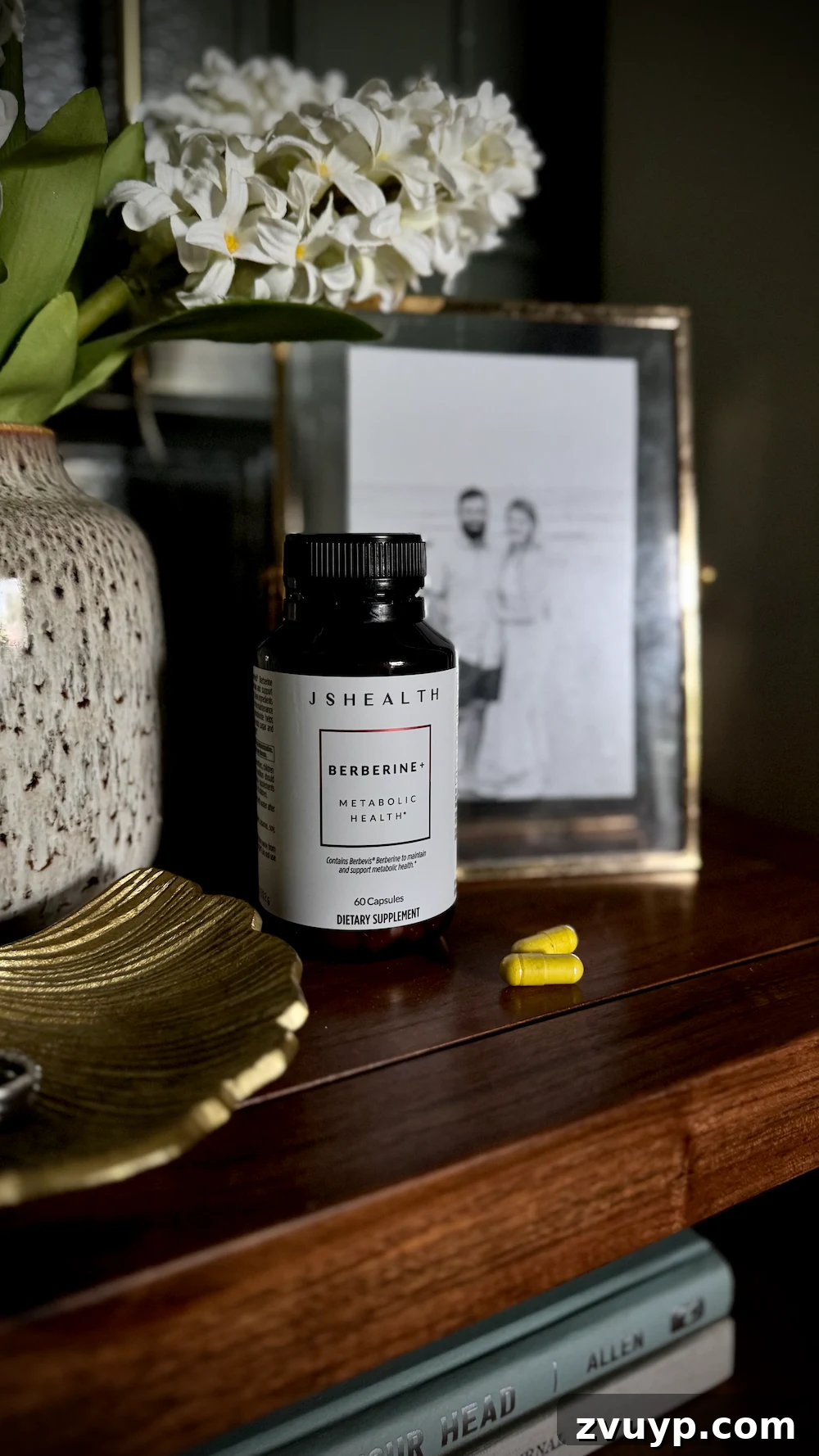 Various vitamins and supplements, illustrating ADHD habit stacking for weight loss and wellness