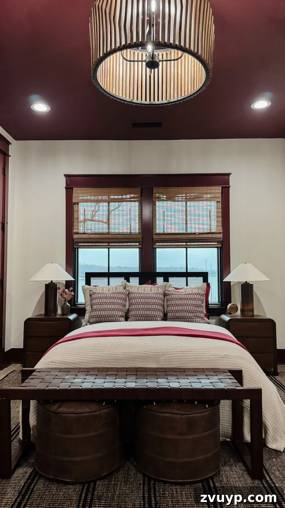 HGTV Dream Home 2026 - Bedroom with Burgundy Accents