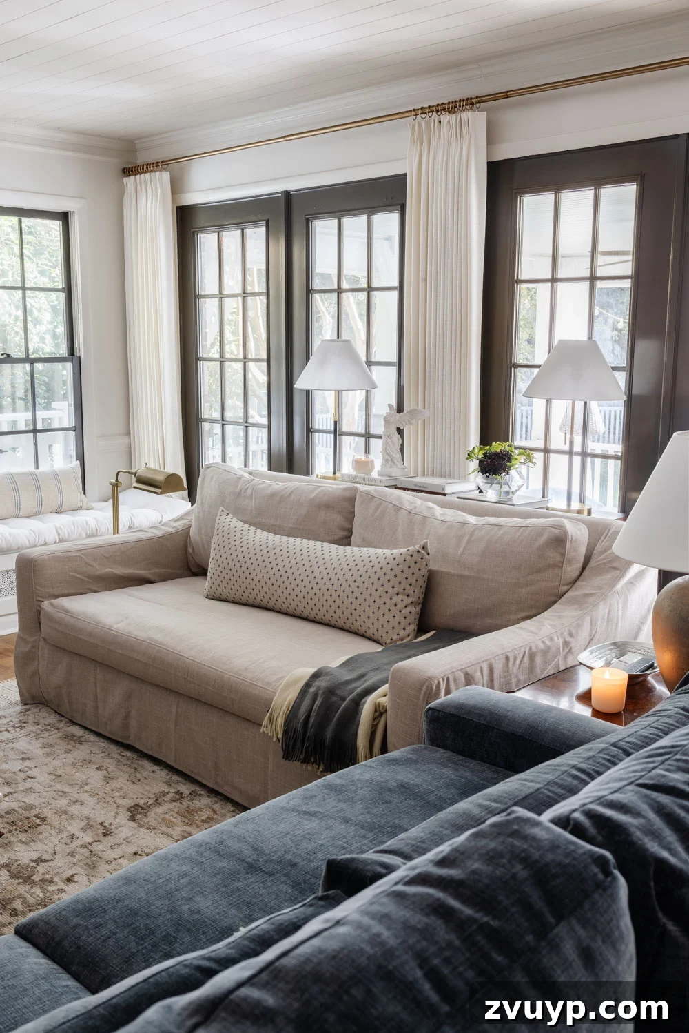 Transform Your Home in Under 60 Minutes: Easy DIY Fixes 6 Simple DIY Projects to Improve Your Home in an Hour or Less, showing a cozy living room with curated decor