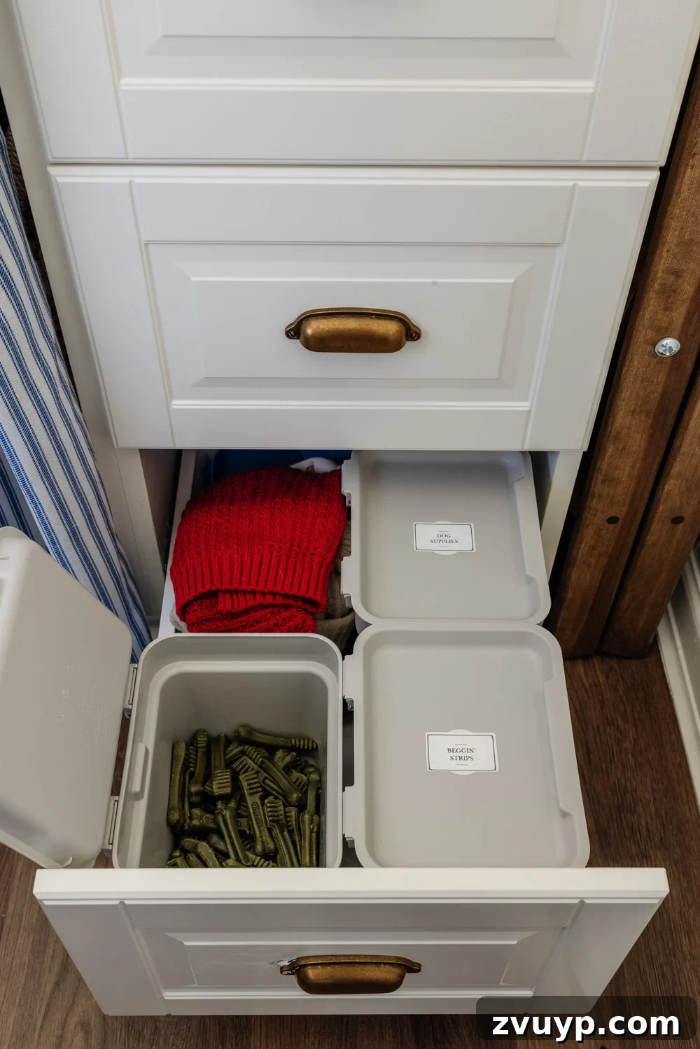 Unlock Hidden Storage in Your Small Laundry Room 17 small laundry room organization - pet supplies drawer