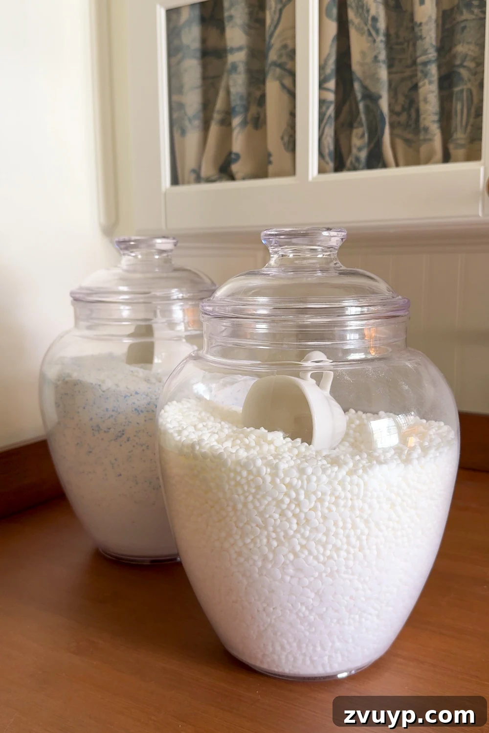 Unlock Hidden Storage in Your Small Laundry Room 22 small laundry room organization - apothecary jars for detergent storage