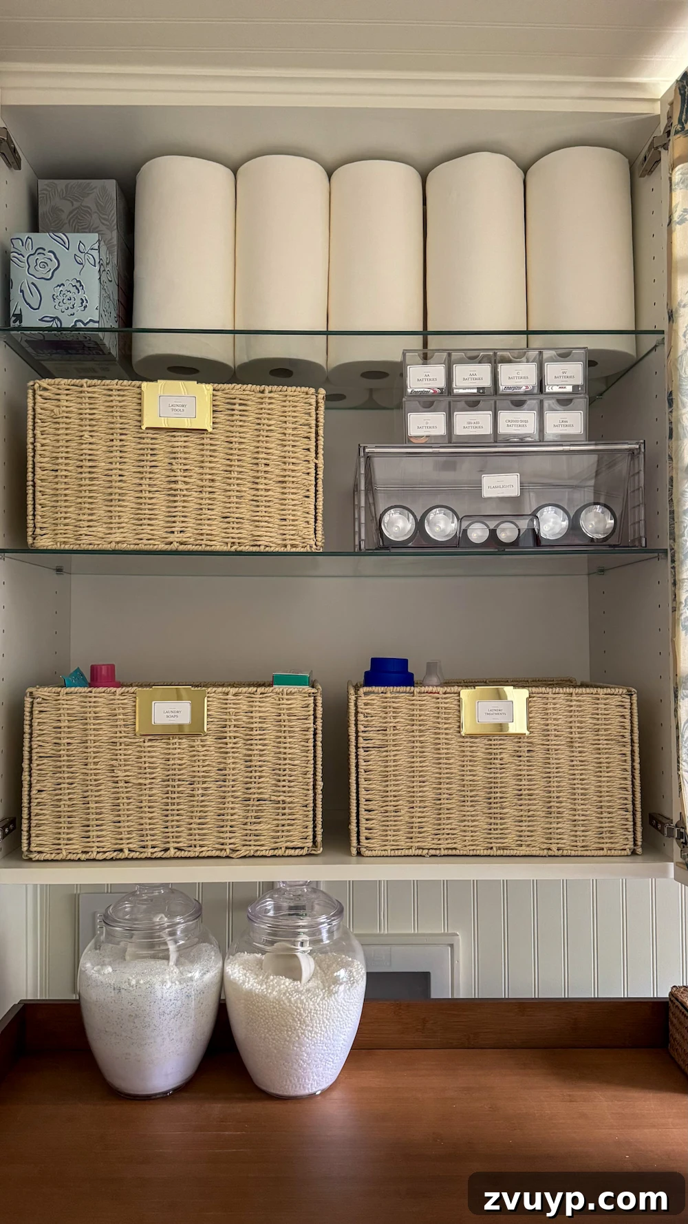 Unlock Hidden Storage in Your Small Laundry Room 6 small laundry room organization - labeled bins