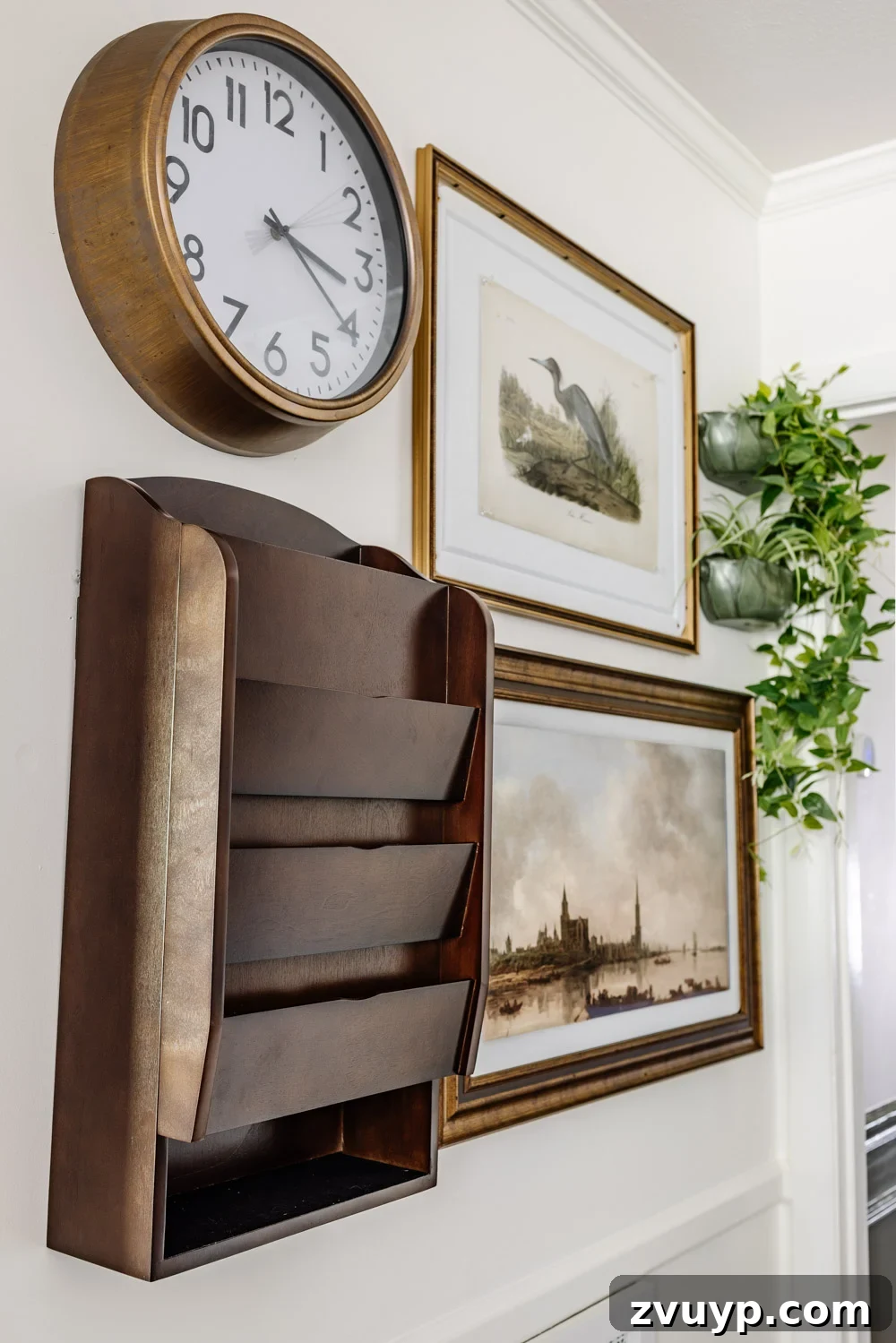 Stylish Storage Solutions That Work in Real Homes 7 key rack and mail sorter cabinet on family command center wall